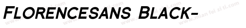 Florencesans Black字体转换